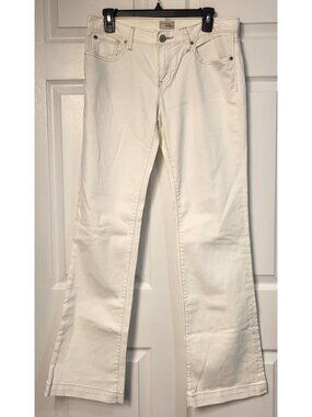 Gap Long/Lean White Subtle Bootcut/Flare Jeans Size 8/29 Teacher Western Y2K